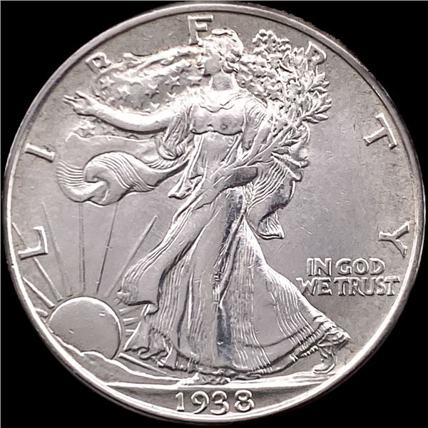 1938 Silver Half Dollar Walking Liberty CLOSELY UNCIRCULATED
