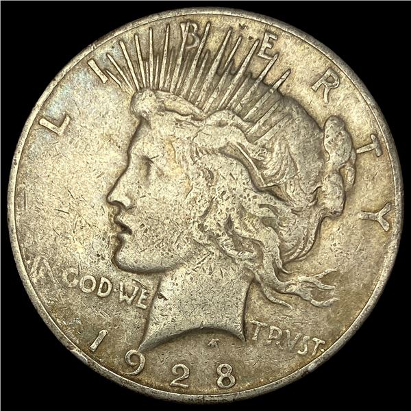 1928 Silver Peace Dollar LIGHTLY CIRCULATED