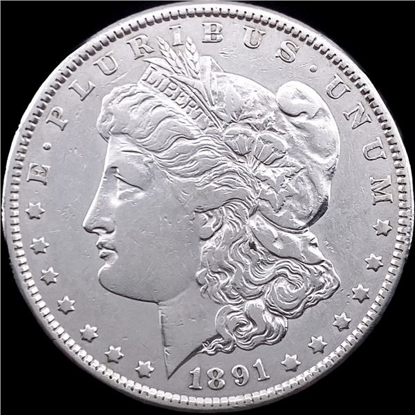 1891-S Silver Morgan Dollar CHOICE AU