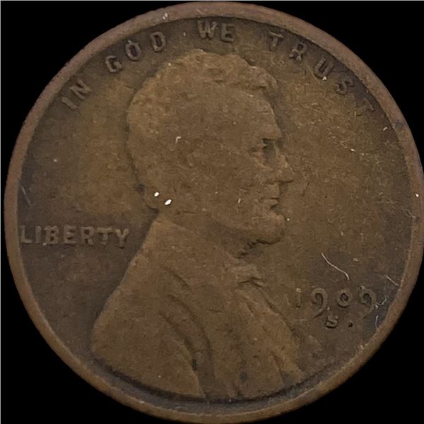 1909-S Lincoln Wheat Cent NICELY CIRCULATED