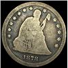 Image 1 : 1878-CC Silver Seated Liberty Quarter NICELY CIRCULATED