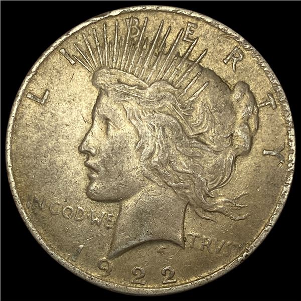 1922 Silver Peace Dollar NEARLY UNCIRCULATED