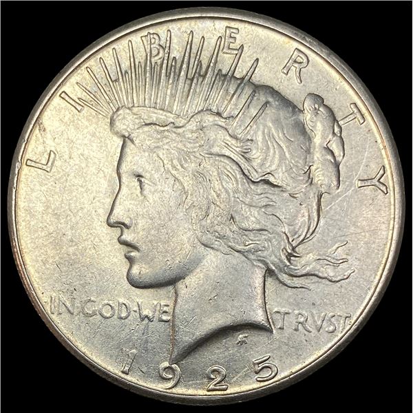 1925-S Silver Peace Dollar CLOSELY UNCIRCULATED