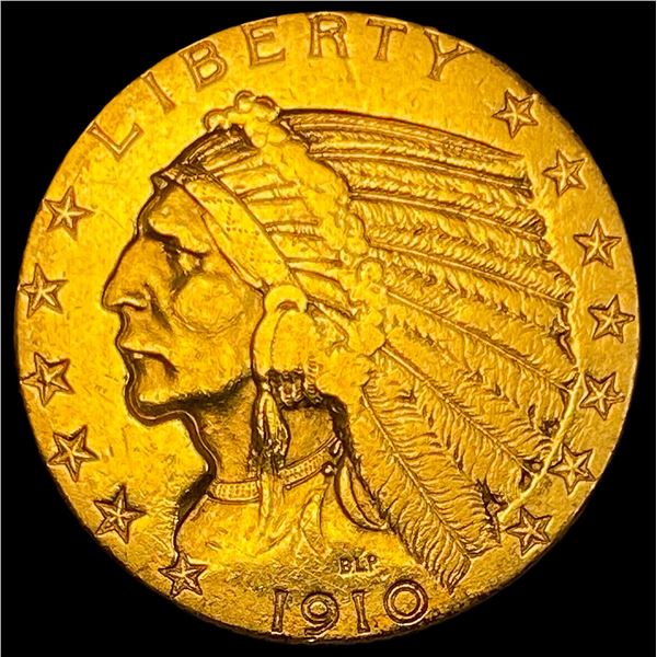 1910 Indian Head Half Eagle $5 Gold CLOSELY UNCIRCULATED