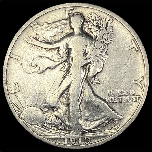 1919-S Silver Walking Liberty Half Dollar NICELY CIRCULATED