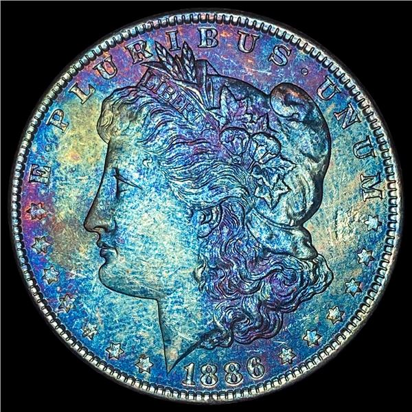 1886 Silver Morgan Dollar SUPERB GEM BU