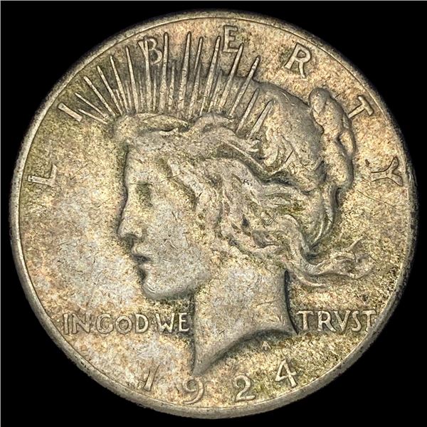 1924-S Silver Peace Dollar LIGHTLY CIRCULATED