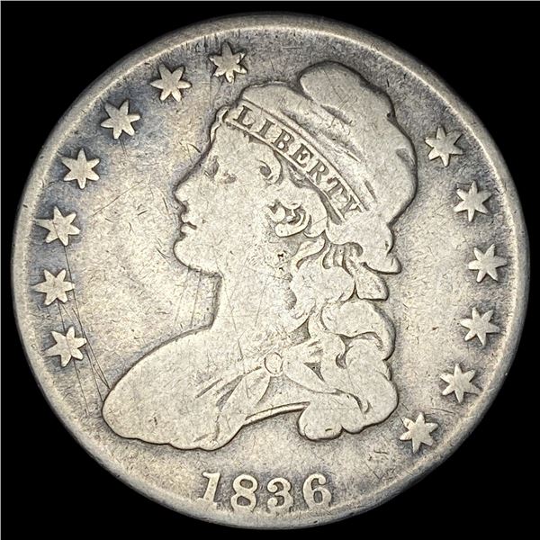 1836 Capped Bust Half Dollar LIGHTLY CIRCULATED
