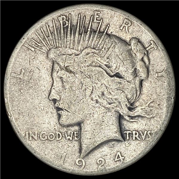 1924-S Silver Peace Dollar LIGHTLY CIRCULATED