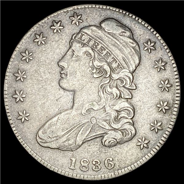 1836 Capped Bust Half Dollar LIGHTLY CIRCULATED