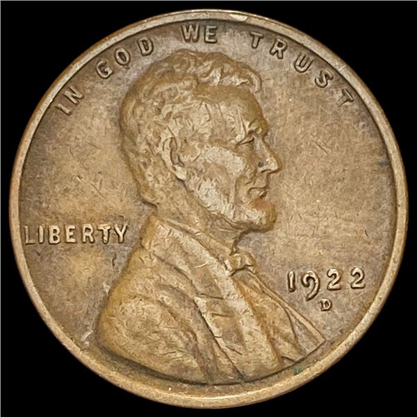 1922-D Lincoln Wheat Cent NEARLY UNCIRCULATED