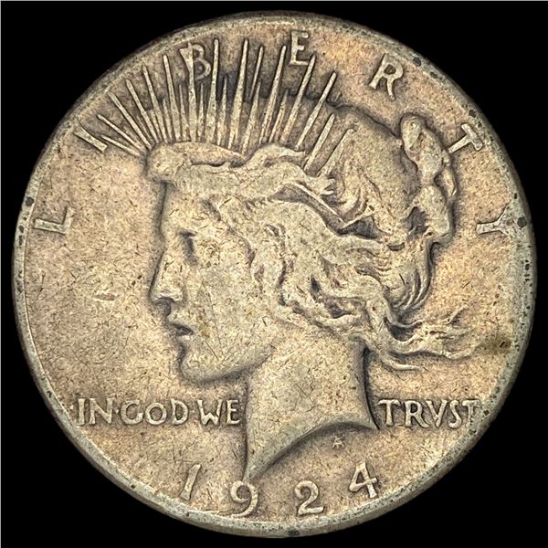 1924 Peace Silver Dollar LIGHTLY CIRCULATED