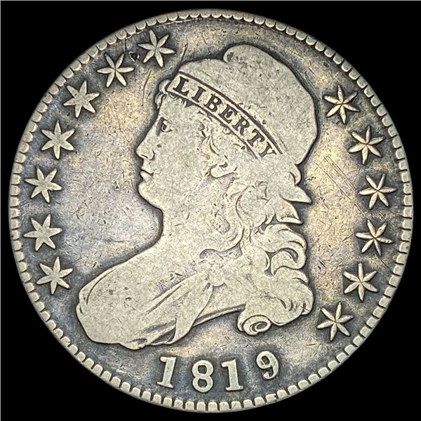 1819 Capped Bust Half Dollar LIGHTLY CIRCULATED