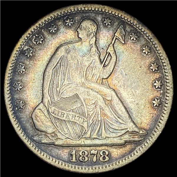 1878 Seated Liberty Half Dollar NEARLY UNCIRCULATED