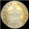 Image 2 : Silver 1864-A France 50 Centimes Napoleon III HIGH GRADE