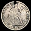 Image 1 : 1875 Silver Seated Liberty Dime (holed) HIGH GRADE