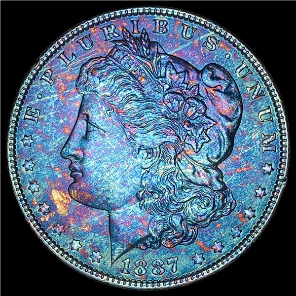 1887 Morgan Silver Dollar SUPERB GEM BU