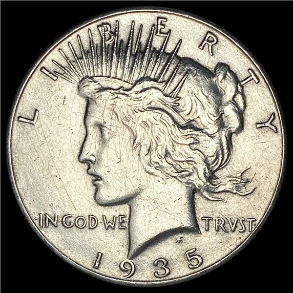 1935 Silver Peace Dollar CLOSELY UNCIRCULATED