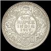 Image 2 : 1917 India Silver 1 Rupee UNCIRCULATED