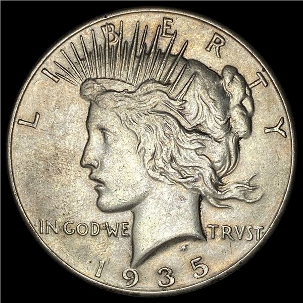1935 Silver Peace Dollar CLOSELY UNCIRCULATED
