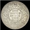Image 2 : 1919 India Silver 1 Rupee UNCIRCULATED
