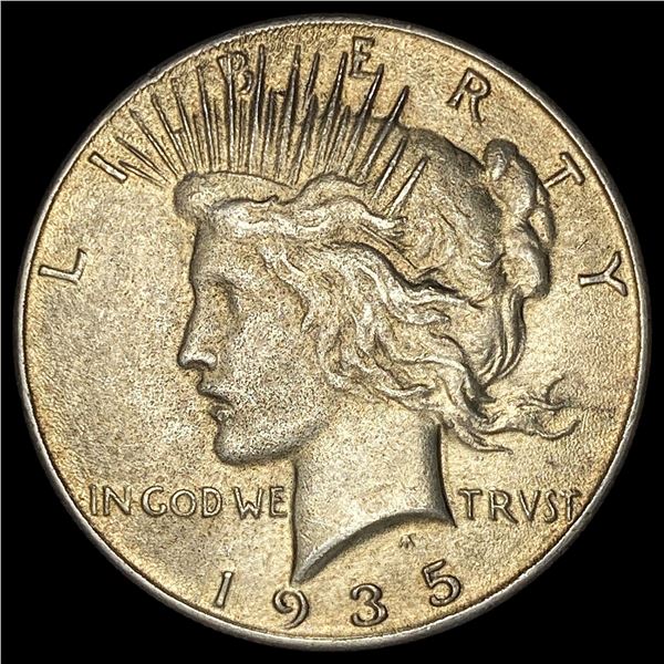 1935 Silver Peace Dollar CLOSELY UNCIRCULATED