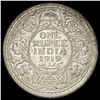 Image 2 : 1919 India Silver 1 Rupee UNCIRCULATED