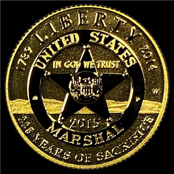 2015-W Gold $5 U.S. Marshals Service Commemorative GEM PROOF