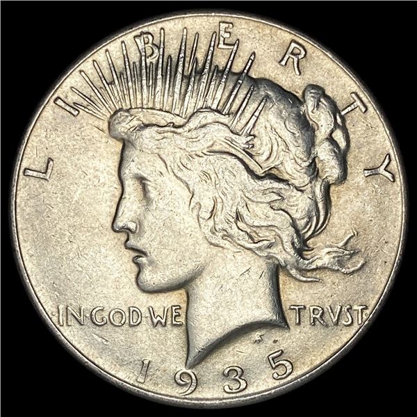 1935 Silver Peace Dollar CLOSELY UNCIRCULATED