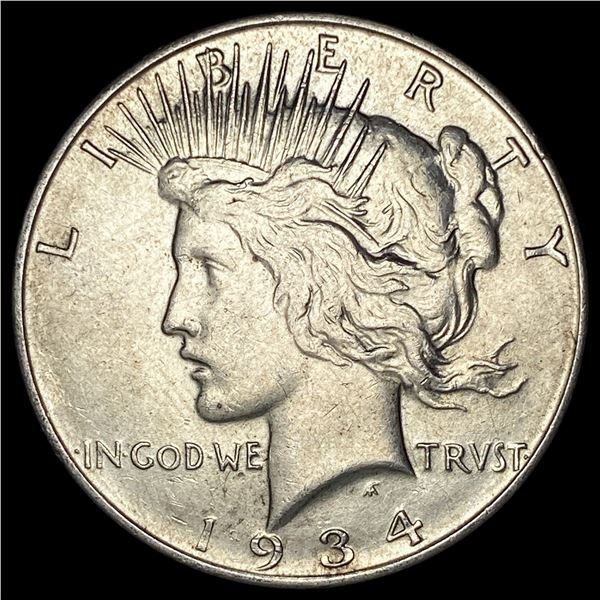 1934 Peace Silver Dollar CLOSELY UNCIRCULATED