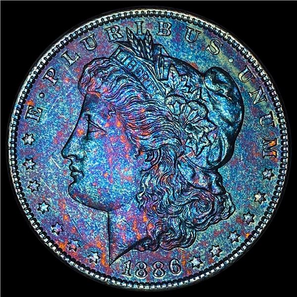 1886 Morgan Silver Dollar SUPERB GEM BU