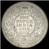 Image 2 : 1919 India Silver 1 Rupee UNCIRCULATED