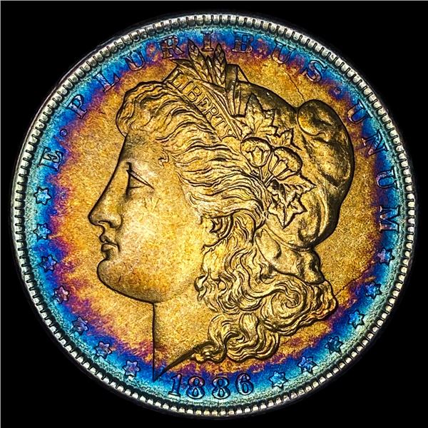 1886 Morgan Silver Dollar SUPERB GEM BU