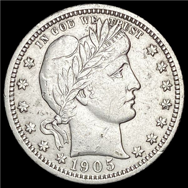 1905 Barber Silver Quarter CLOSELY UNCIRCULATED