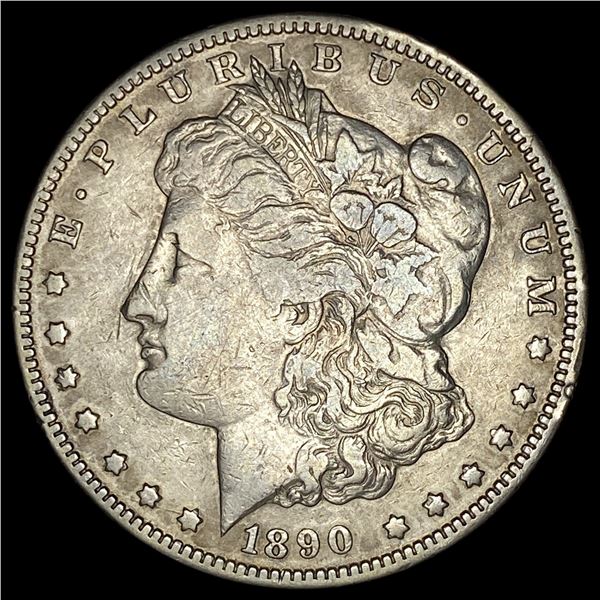 1890-CC Silver Morgan Dollar LIGHTLY CIRCULATED