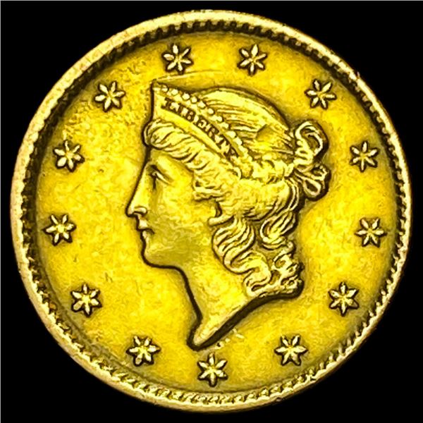 1851-C Gold $1 Liberty Head CLOSELY UNCIRCULATED