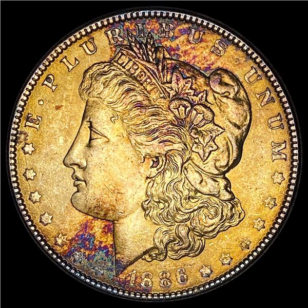 1886 Morgan Silver Dollar SUPERB GEM BU