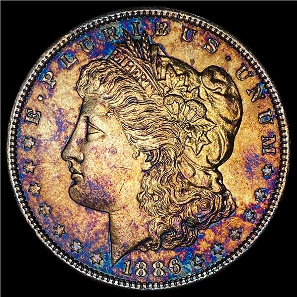 1886 Silver Morgan Dollar SUPERB GEM BU