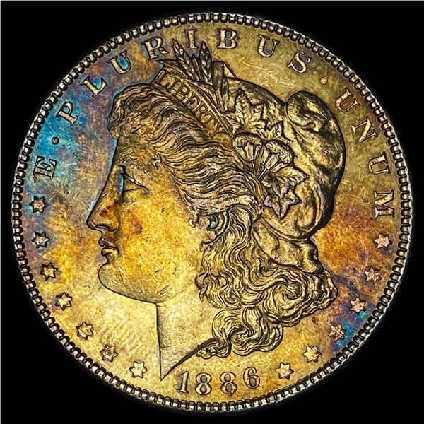 1886 Morgan Silver Dollar SUPERB GEM BU