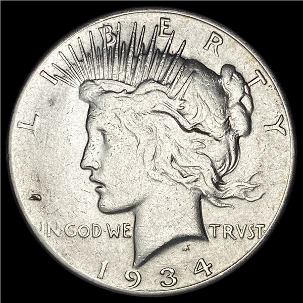 1934 Silver Peace Dollar CLOSELY UNCIRCULATED