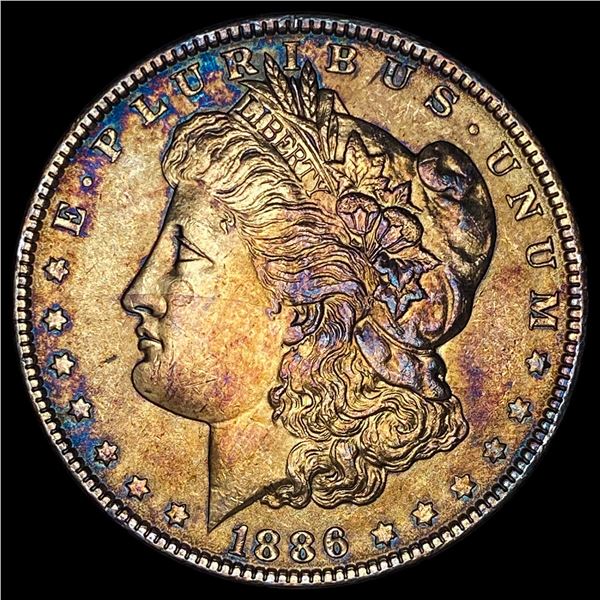 1886 Silver Morgan Dollar SUPERB GEM BU