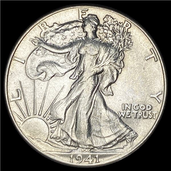 1941 Silver Walking Liberty Half Dollar CHOICE AU