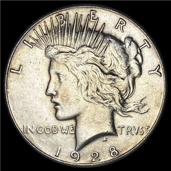 1928-S Silver Peace Dollar CLOSELY UNCIRCULATED