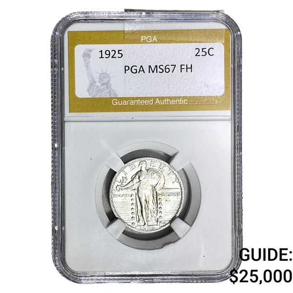 1925 Standing Liberty Quarter PGA MS67 FH