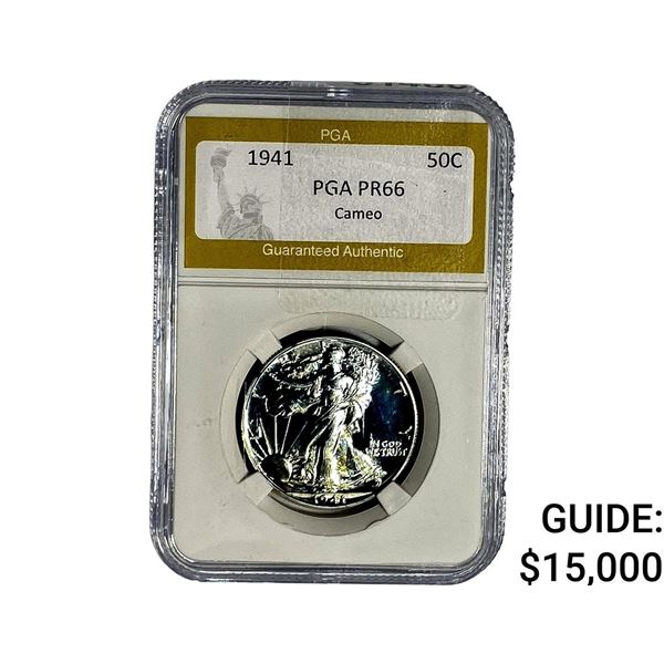 1941 Walking Liberty Half Dollar PGA PR66 Cameo