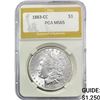 Image 1 : 1883-CC Morgan Silver Dollar PGA MS65