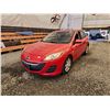 Image 3 : PARKSVILLE - 2010 MAZDA 3 SPORT I, RED, 177526 KMS, FRONT WHEEL DRIVE. - D120662