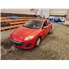 Image 4 : PARKSVILLE - 2010 MAZDA 3 SPORT I, RED, 177526 KMS, FRONT WHEEL DRIVE. - D120662