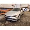 Image 3 : PARKSVILLE - 2018 CHEVY MALIBU LT, SILVER, 107056 KMS, FRONT WHEEL DRIVE. - D183988