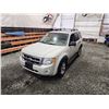 Image 4 : PARKSVILLE - 2008 FORD ESCAPE, BROWN, 250696 KMS, FOUR WHEEL DRIVE. - DA89142